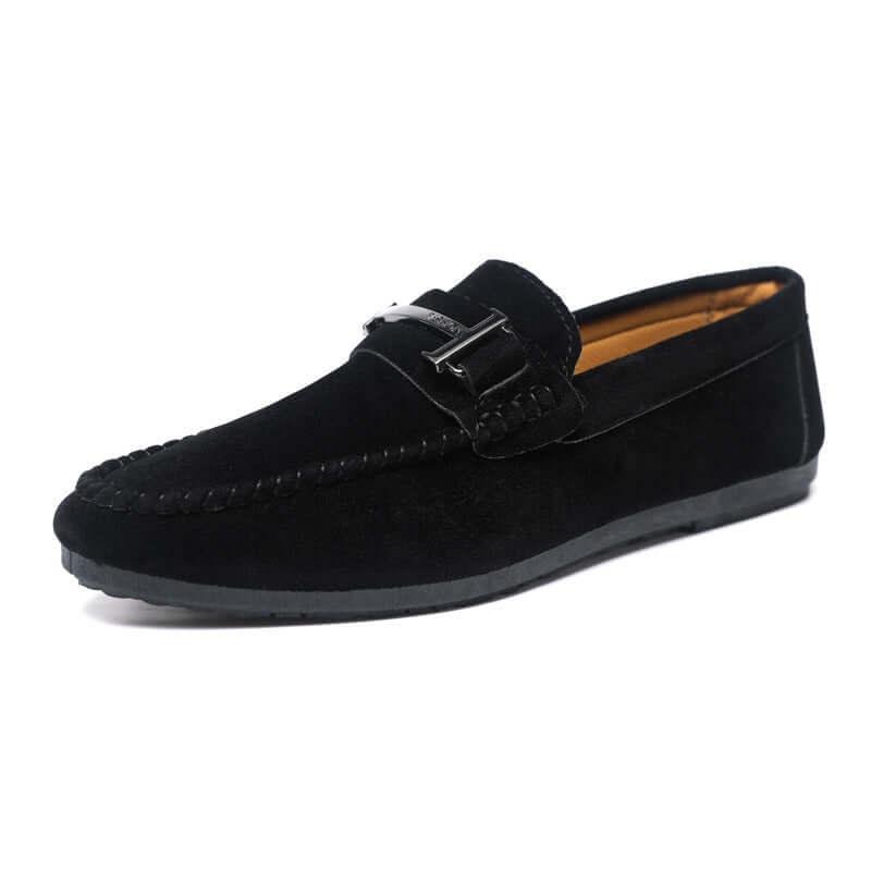 Men's Handmade Soft Sole Casual Low-Cut Round-Toe Slip-On Loafers