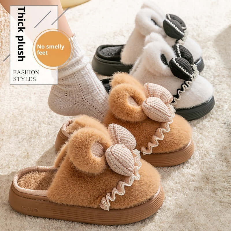 Indoor Warm Non-slip Cute Couples Cotton Shoes