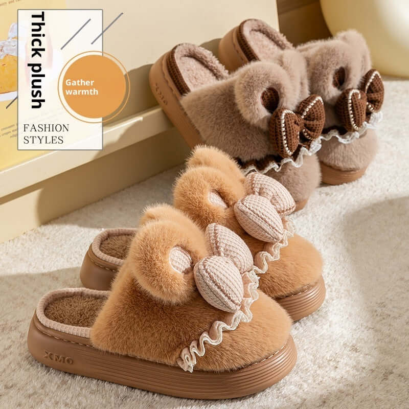 Indoor Warm Non-slip Cute Couples Cotton Shoes